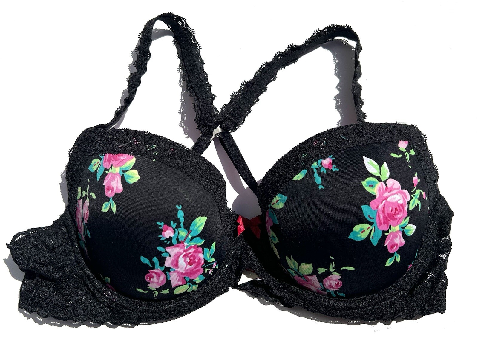 NWT Victoria’s Secret PINK Vintage Demi Lace Wing W Convertible Straps Bra 36B