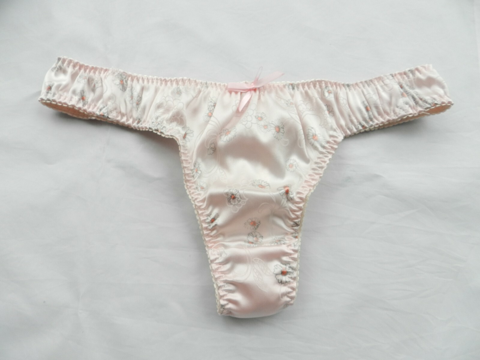 100% Silk Pattern 6 Pieces Women’s String Thong Panties Size S M L XL 2XL 3XL