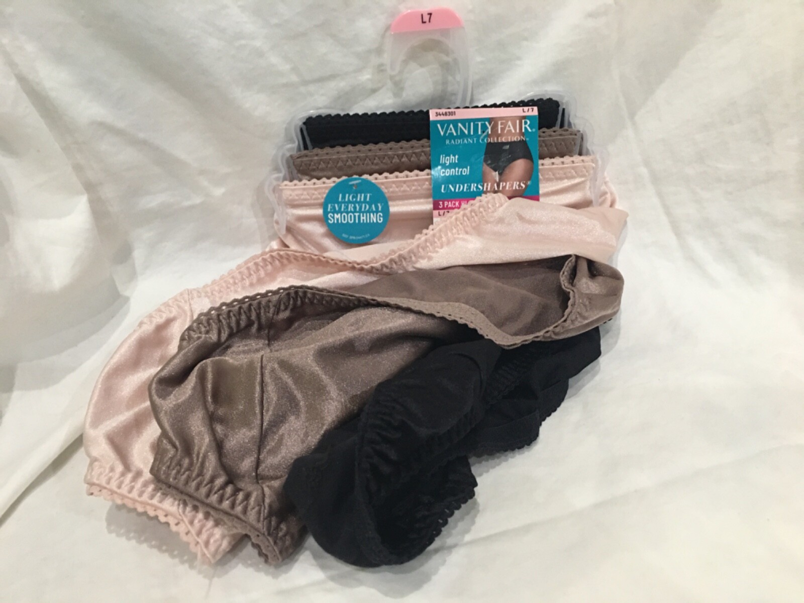 New Vanity Fair Radiant Undershapers PLUS Light Control Hi-Cut 3 Pk Women sz 4XL