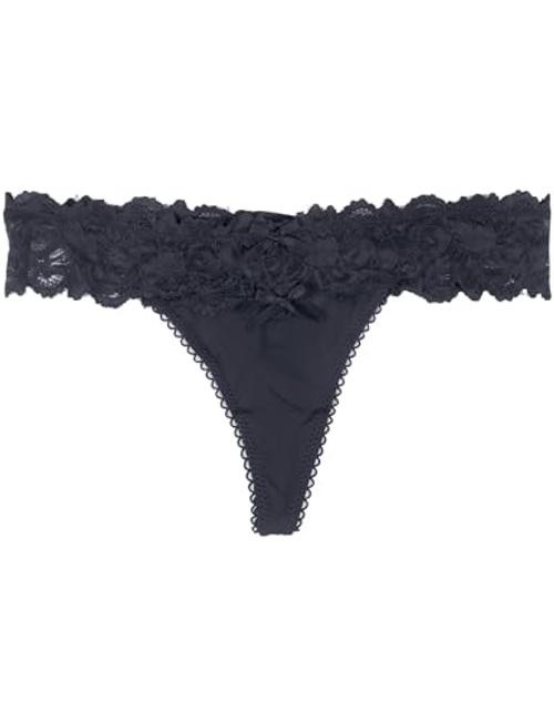Sexy Lace G-String Thongs Panties Low Rise X-Large-XX-Large 1 – Black