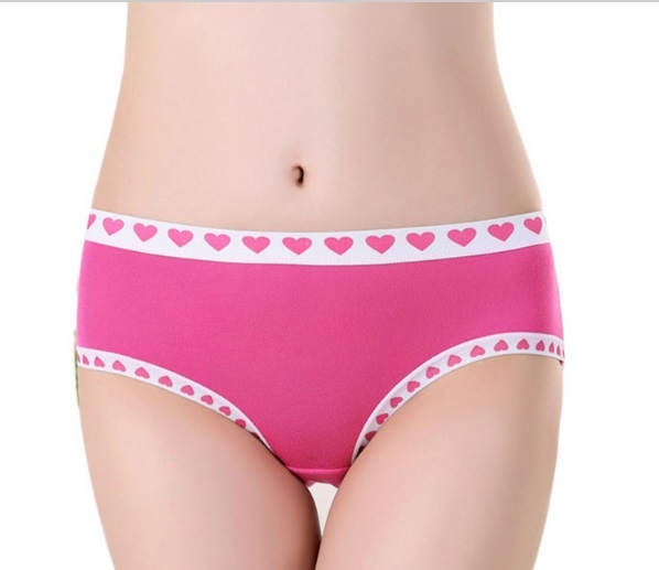 B10 Black Pink Blue Ivory Red Heart love valentine’s day Bikini SISSY Panties S