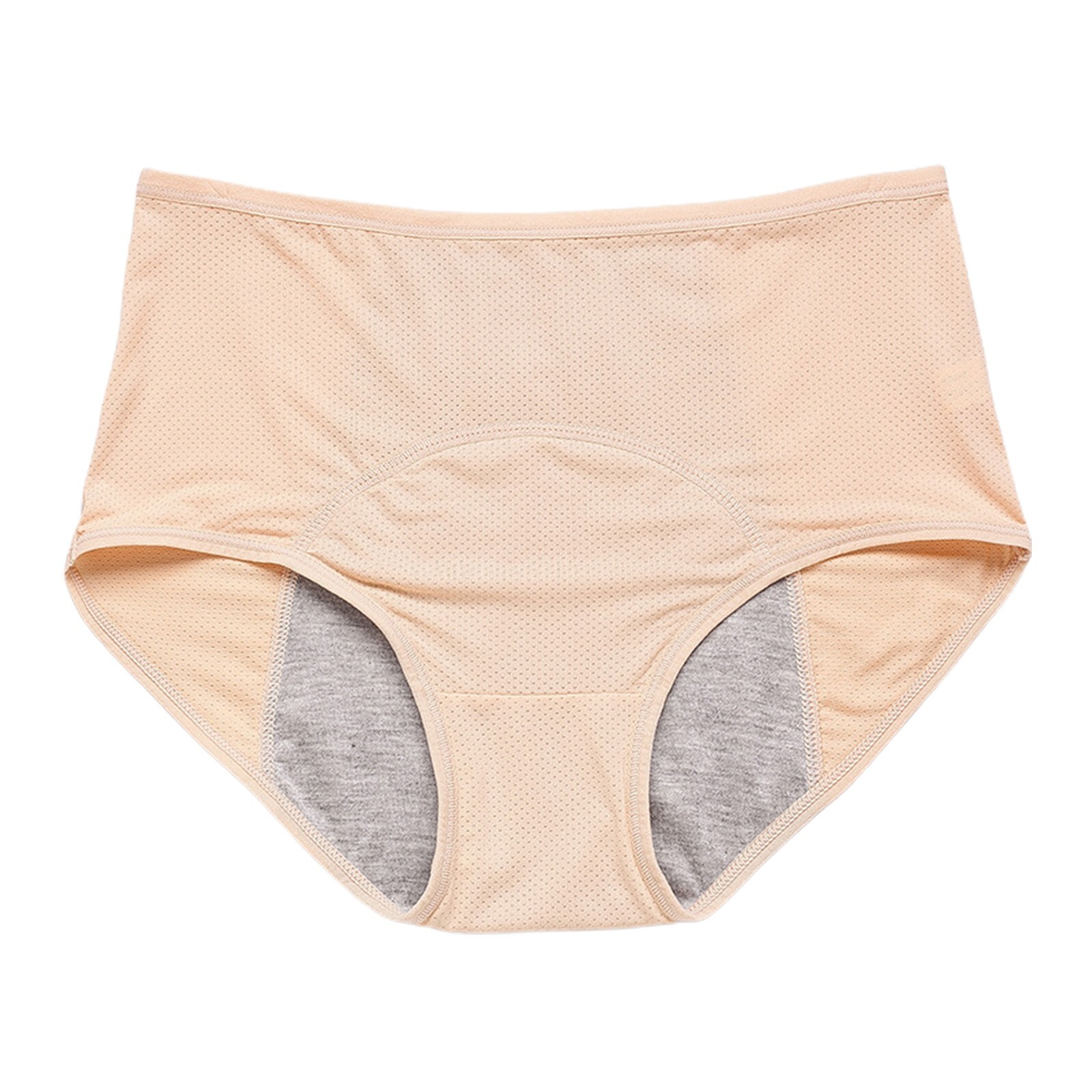 Women Plus Size High Waisted Aunt’s Sanitary Pants Underwear Physiological Pants
