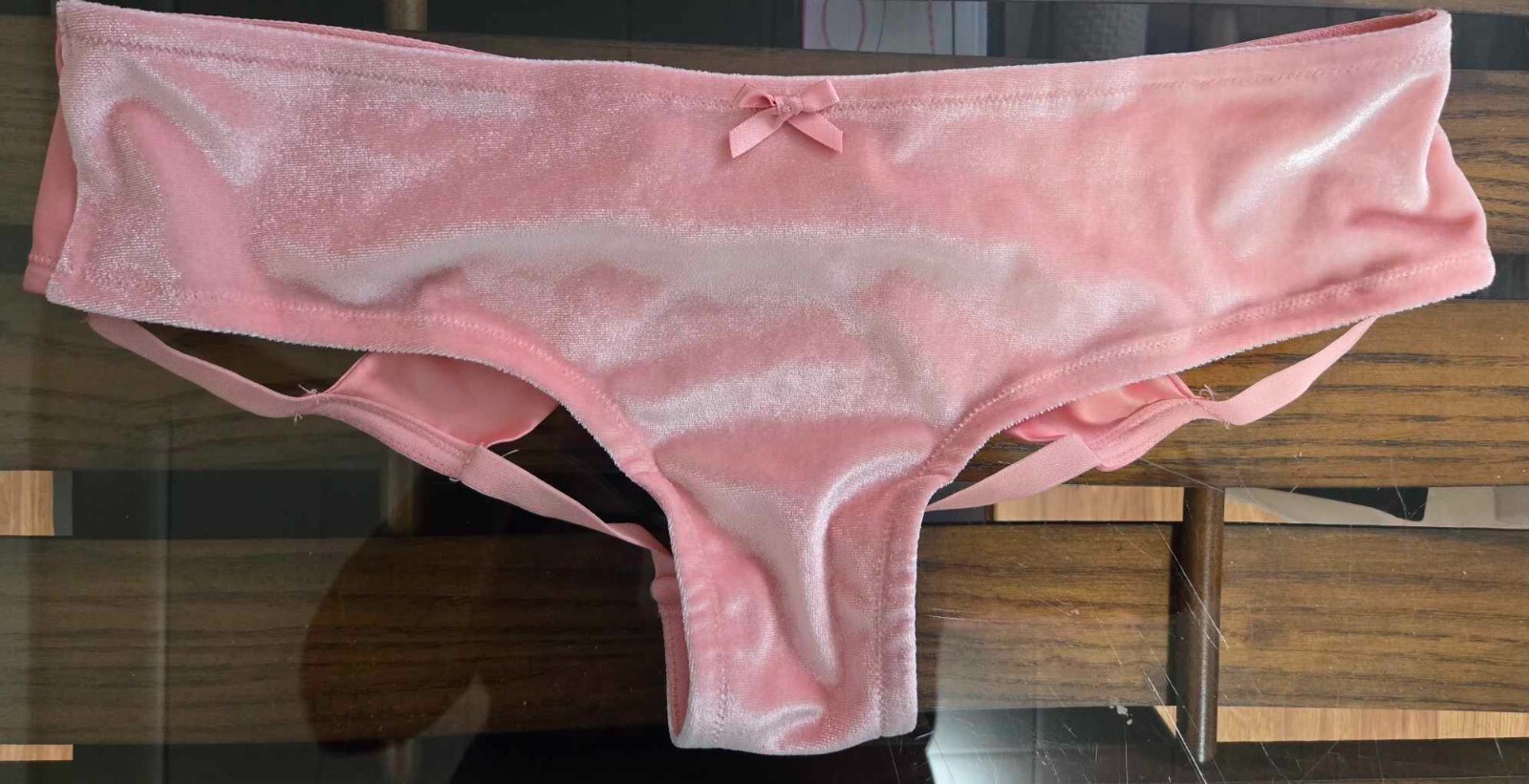 Vs Very sexy velvet cut out bow back Cheeky Panty BRAND NEW SIZE M