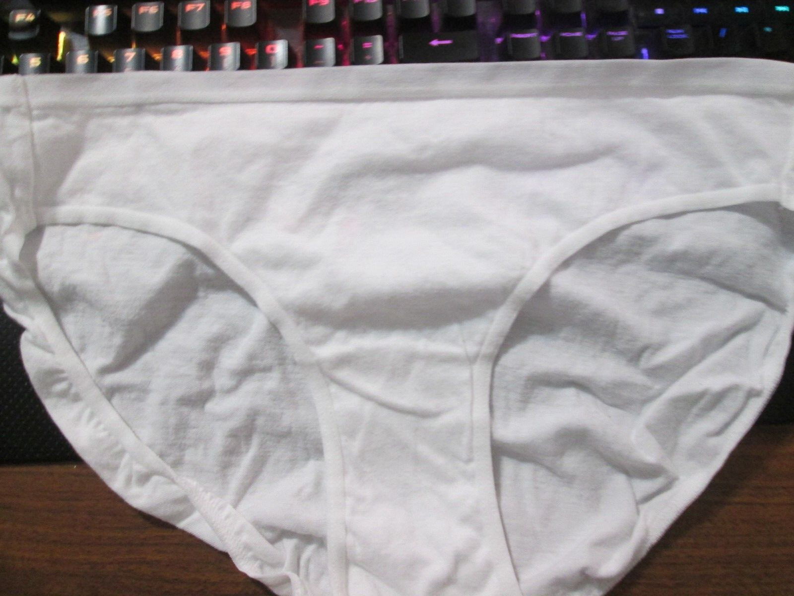 New Hanes & Auden Bikinis💕 Size 6 White + Gray Heather 100% & 75% Cotton