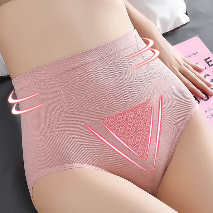 5 Pack Lot Womens High Waist Panties Underwear Full Coverage Tummy Control Brief