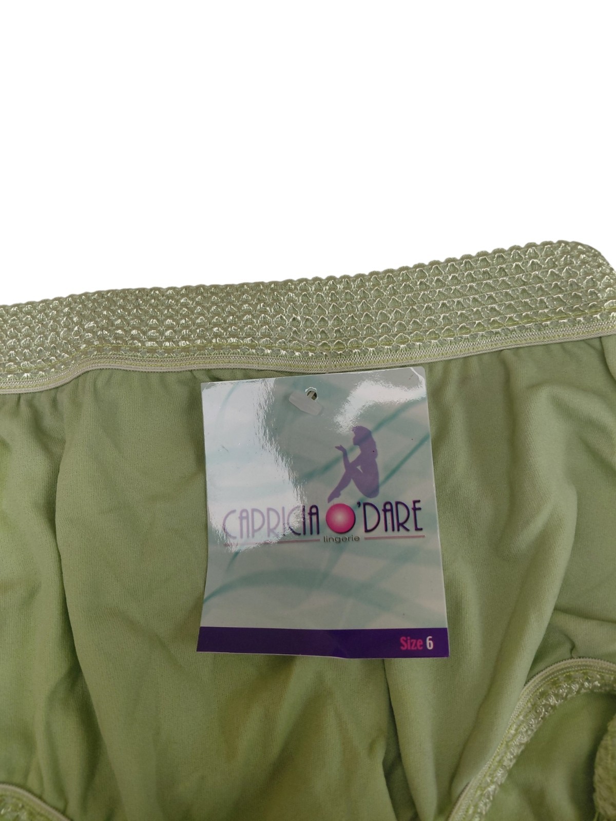 Vintage Capricia O’dare Green Brief Size M/6