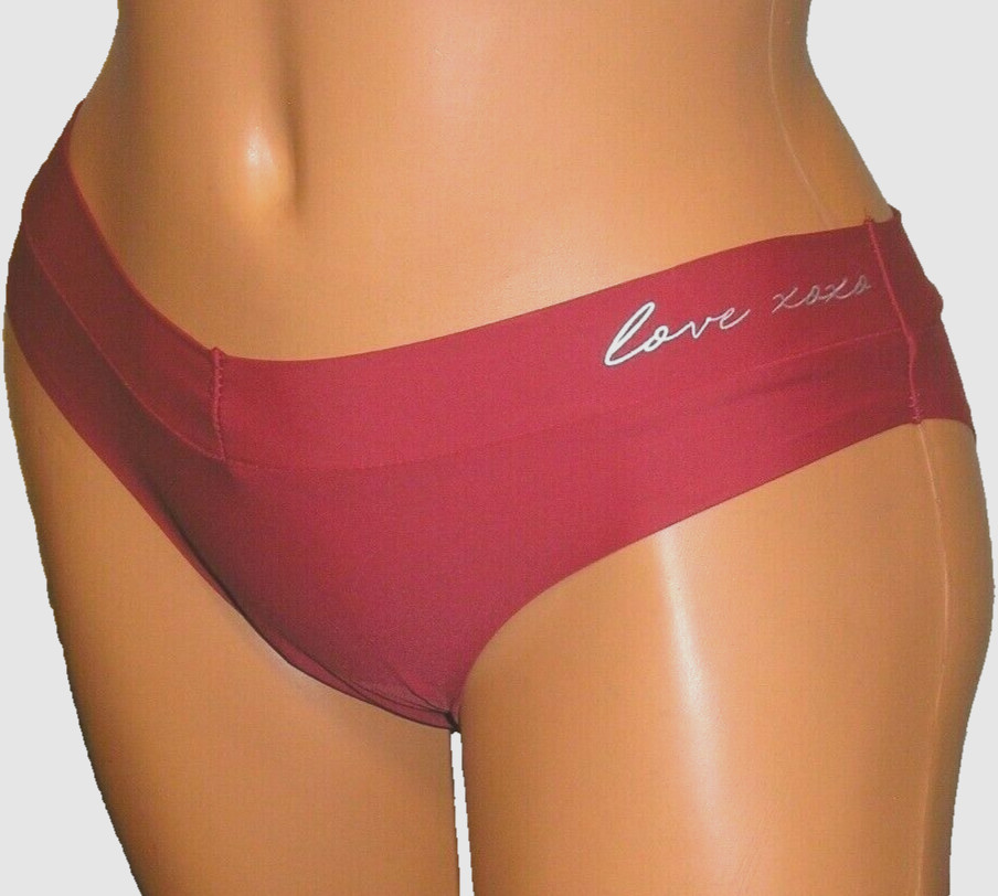 Panties Lingerie XOXO Love No Panty Lines Red Wine Bikini Medium Adult Gift