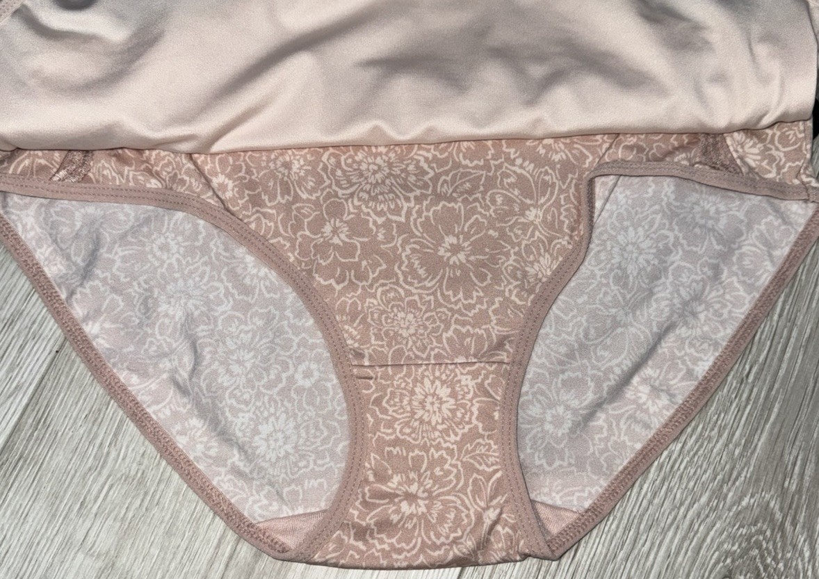 MARILYN MONROE Women 5-Pair Brief Underwear Panties Black Brown Polyester Size S