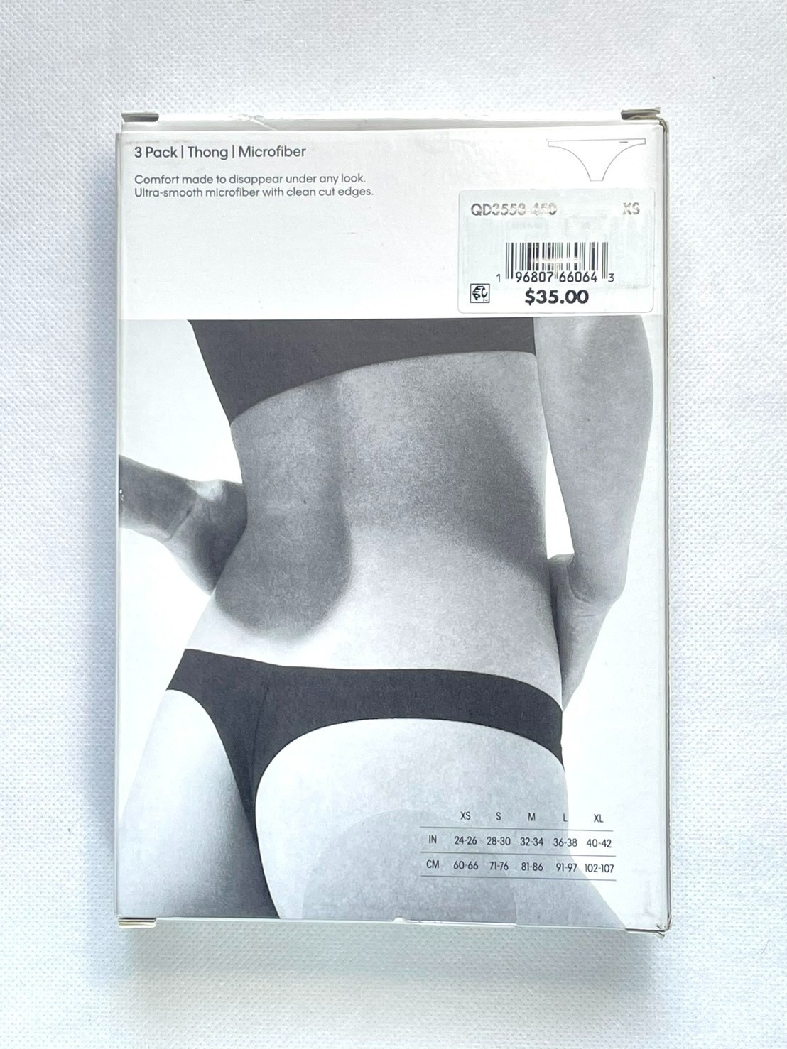 NWT 3-Pack Calvin Klein Women’s XS Carousel Cotton Thong Underwear QD3558 $35