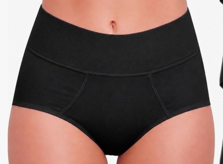 NWOT Bambody 2 Pack Absorbent Leakproof Period Brief Panties Black Size 7