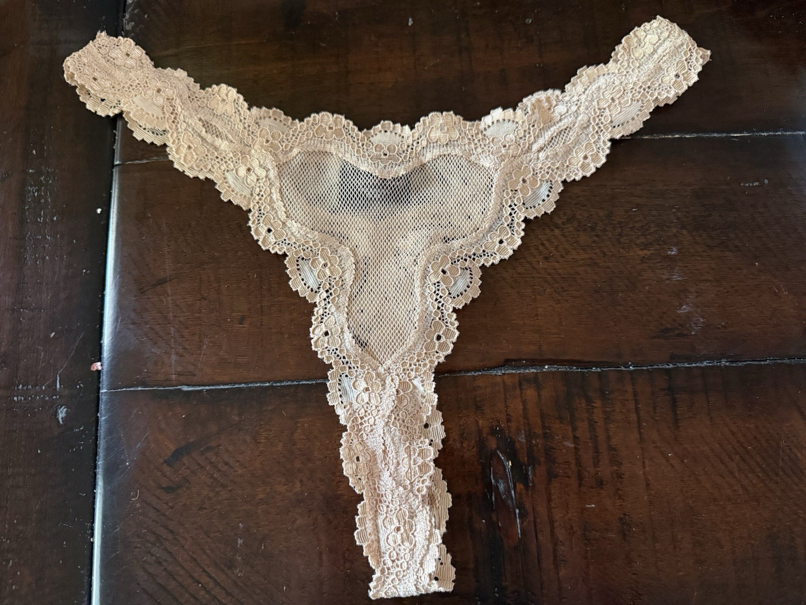 Victorias Secret Thong Womens Medium Lace Sexy Little Things Low Rise Floral