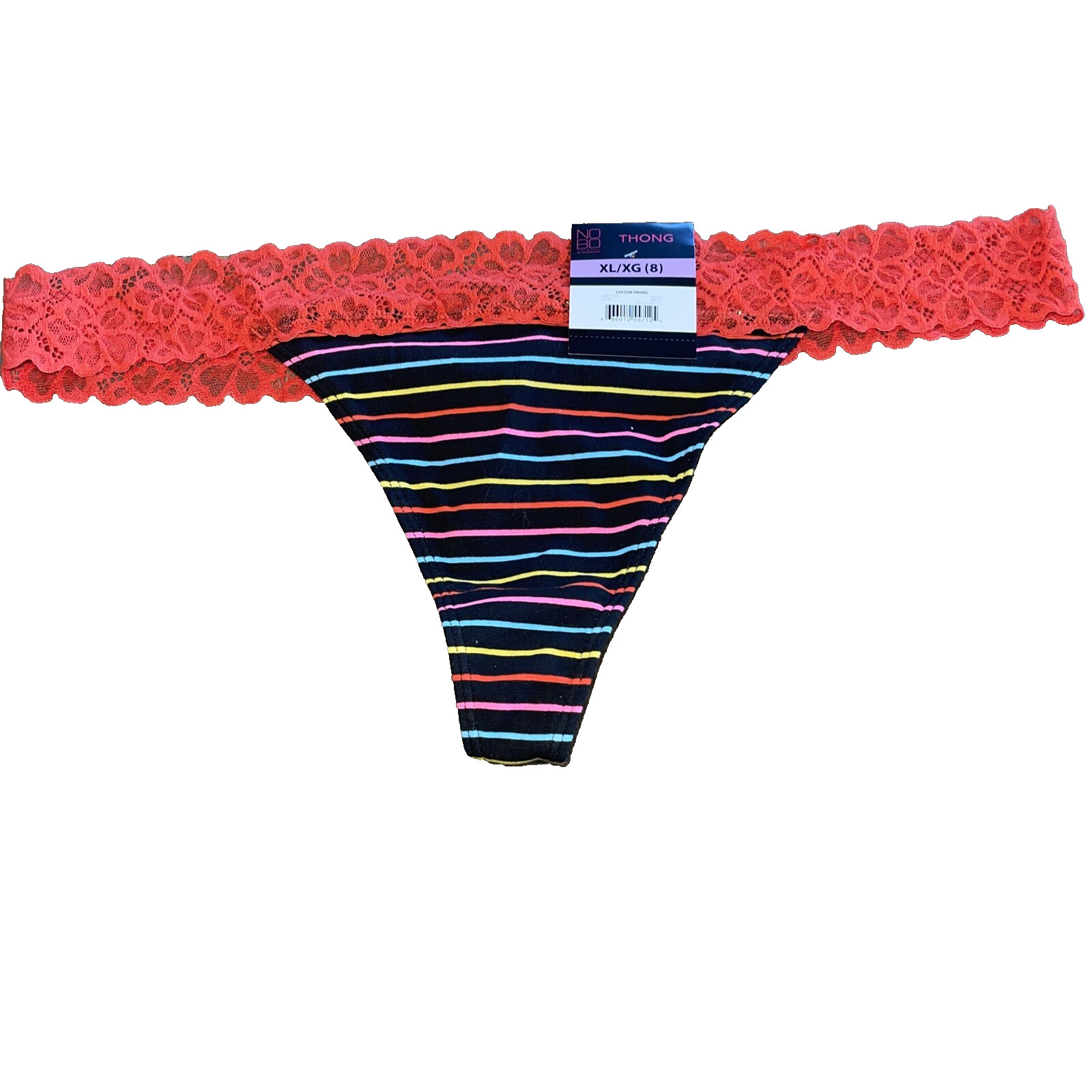 No Boundaries Sissy Thong Panty Black Red Underwear Size Xlarge NWTS
