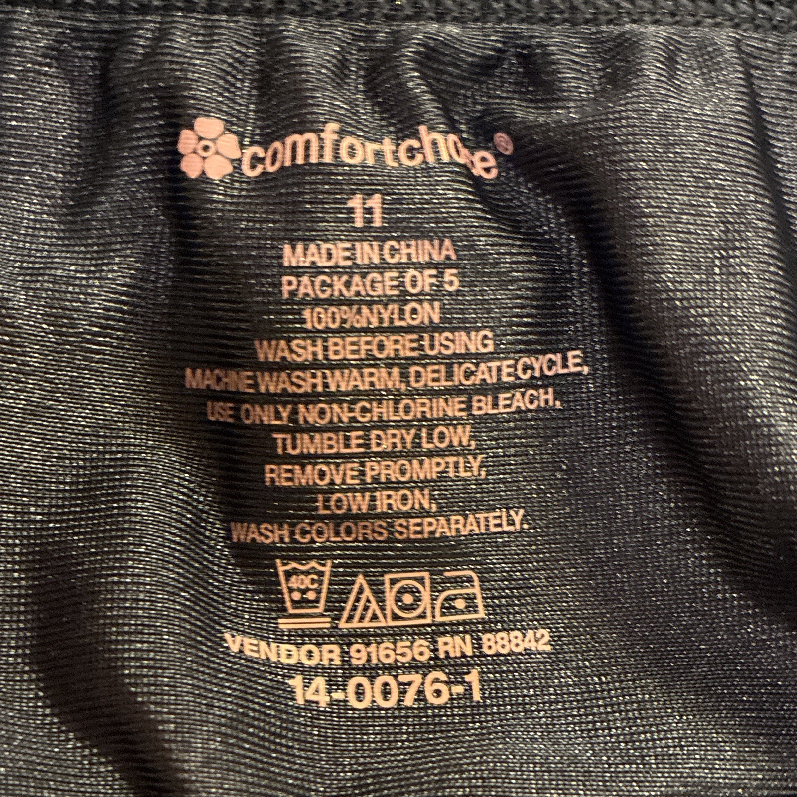 NWOT Comfort Choice Nylon Lightweight Brief Panties Size 11 Plus Waist 41-51in