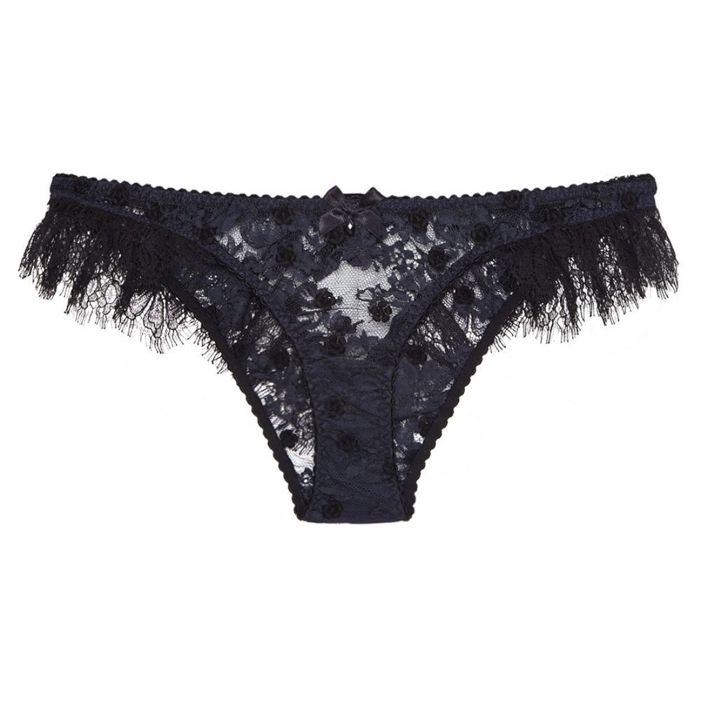 Agent Provocateur Macey Navy Black Brief AP2 Small NWT $505 *SALE*