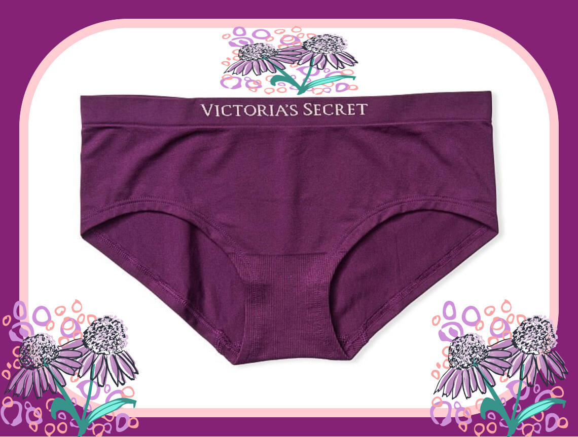 XXL Purple Grape Raspberry SeamlessLOGO Victorias Secret Hipster Hiphugger Panty