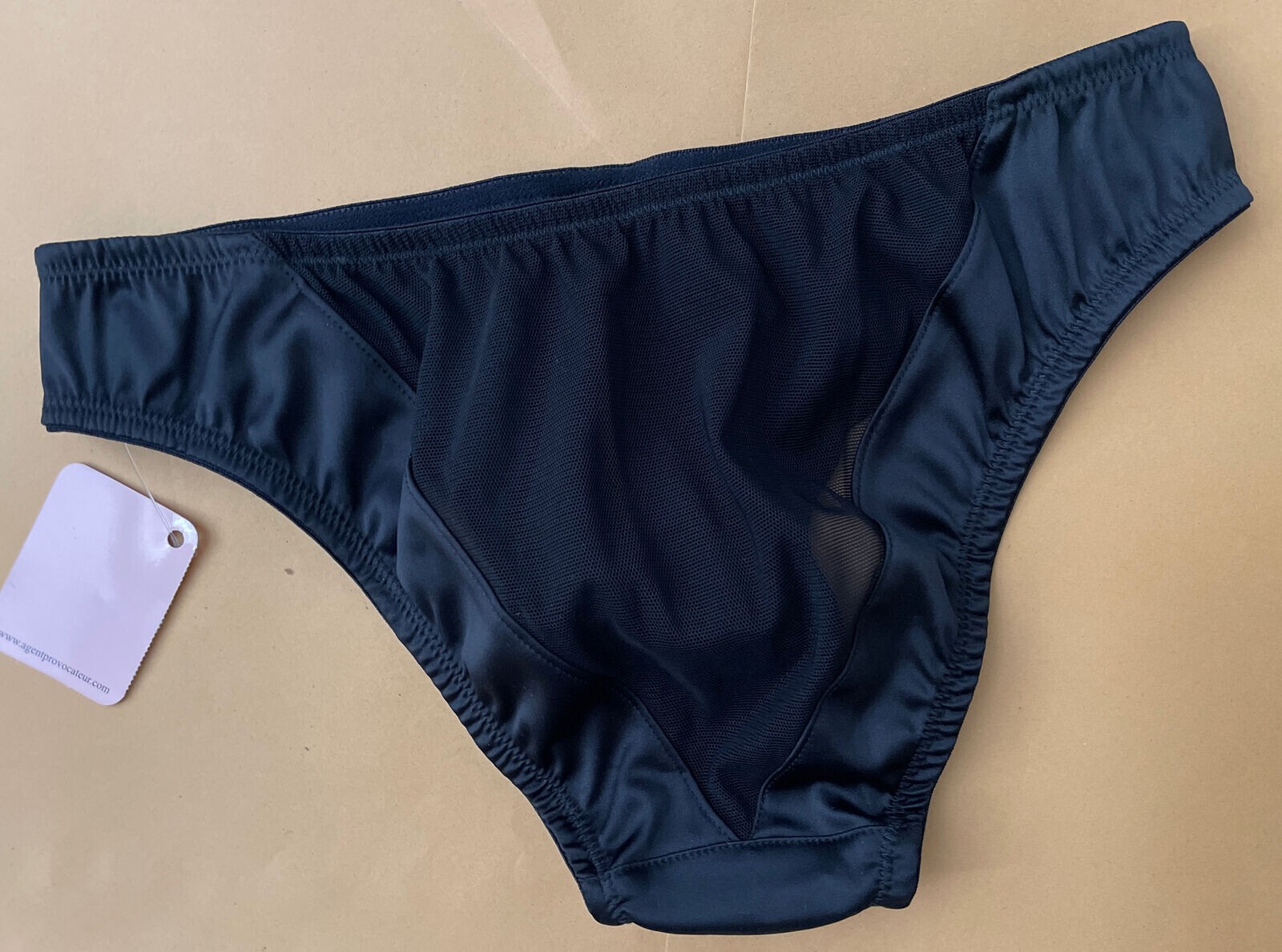 AGENT PROVOCATEUR STUNNING RARE VINTAGE BLACK NIKITA BRIEF MEDIUM UK 10 BNWT