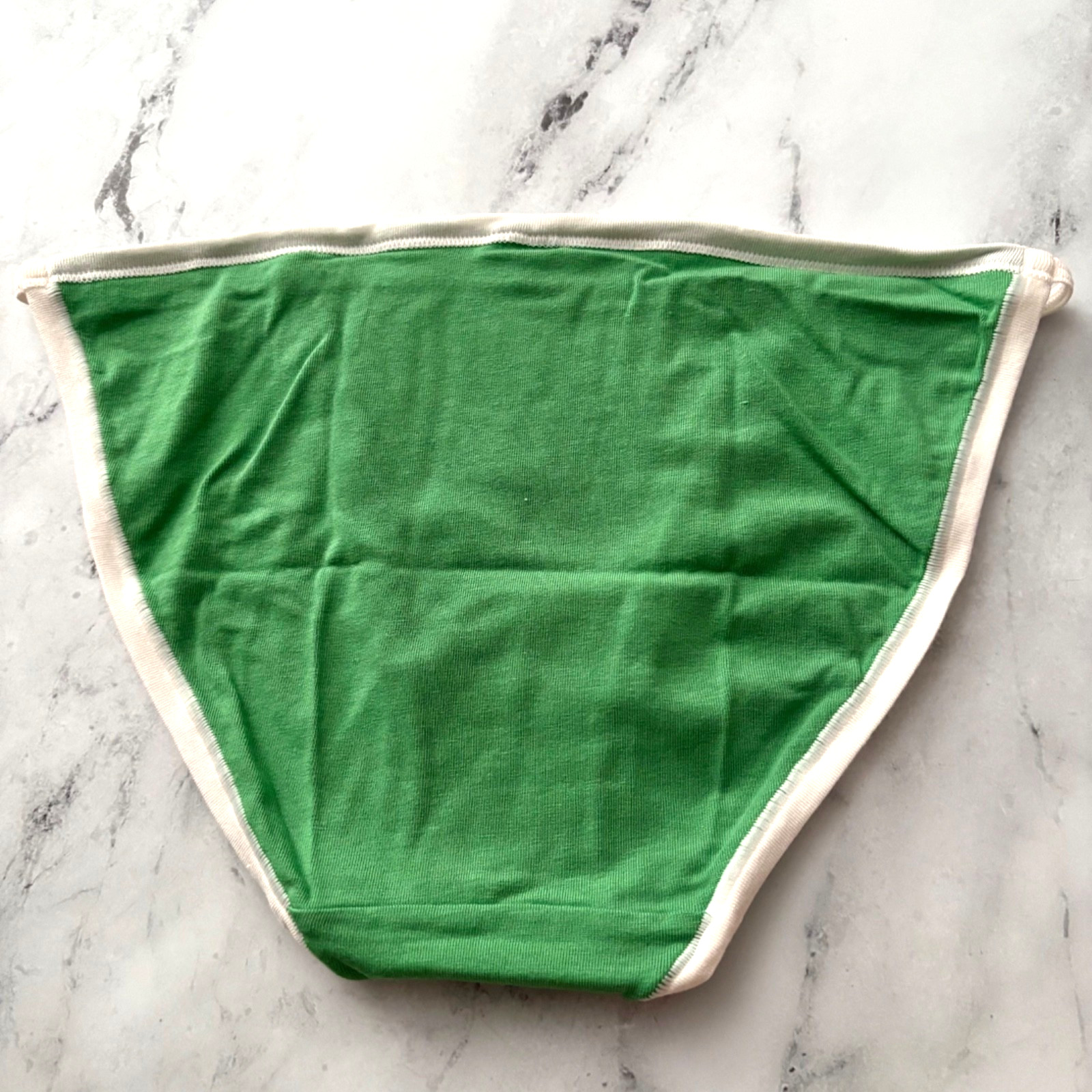 Victoria’s Secret PINK – M Smooth Cotton String Bikini Panty – Neon Green Medium