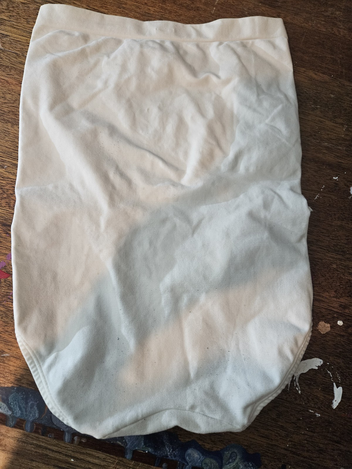 Barely There High-Waisted White Panties Size Large 4207 Nylon Spandex