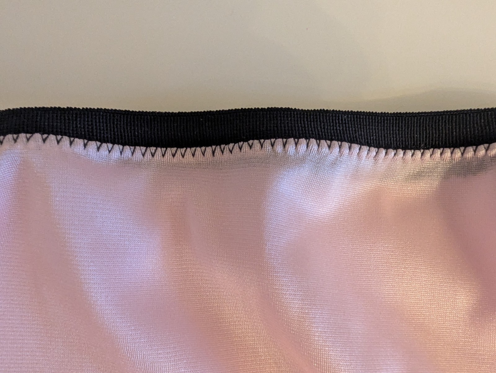 PINK NYLON TRICOT 2 Layer Wider Crotch PANTY * BLACK ELASTICS * 40″ – 50″ 3X **