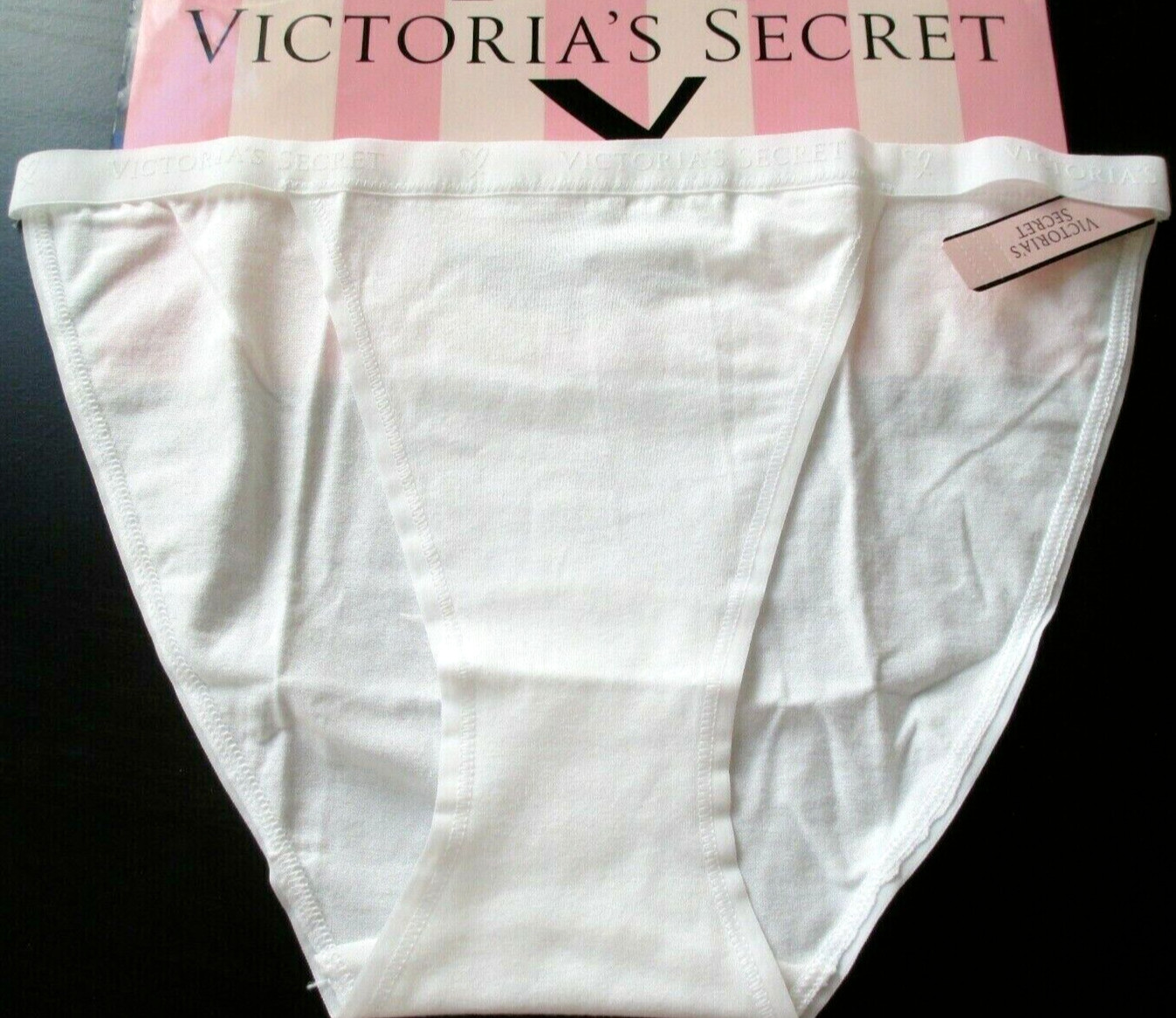 VICTORIA’S SECRET Cotton String Bikini Panty VS White S M L XL NWT