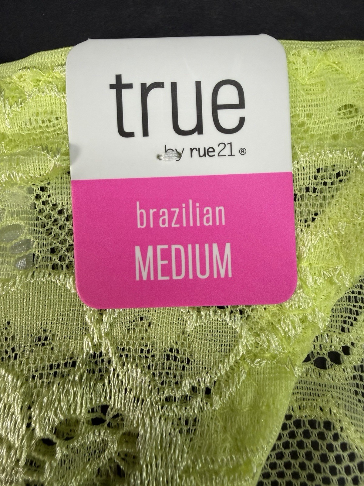 Rue21 True Women M Brazilian Panty Underwear See Through Mesh Sheer Floral Angel