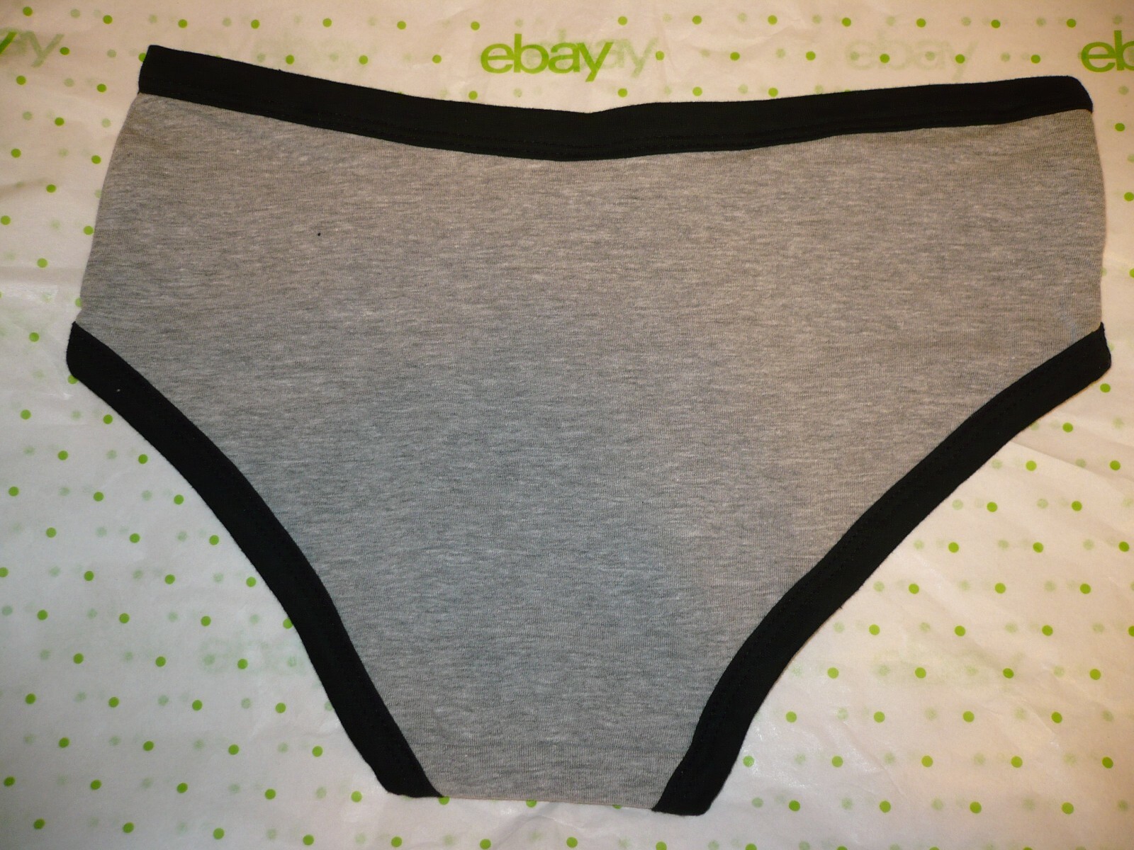 Rue 21 Women’s Bikini Panties X-LARGE Gray With Black Trim New