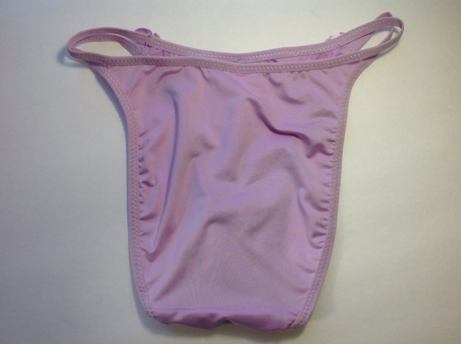 Women Panties,Bikinis Size S. Small Lavender Soft Silky W/Net&Decoration