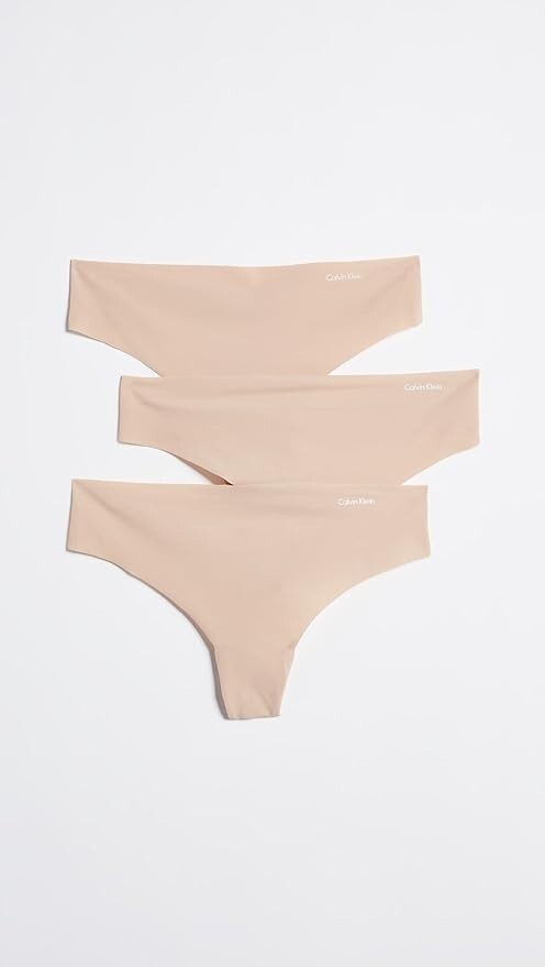 Calvin Klein Invisibles 3-Pack Thong L38234 Women’s Size M