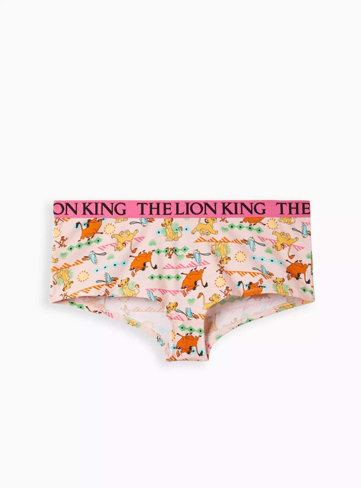 Torrid Disney The Lion King Simba & Friends Boyshort Pink 2 2X 18 20 #B92027