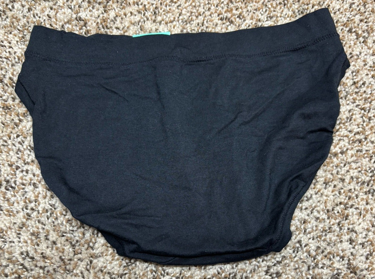 Auden Black Cotton Blend Bikini Panty. Size: S (4-6).