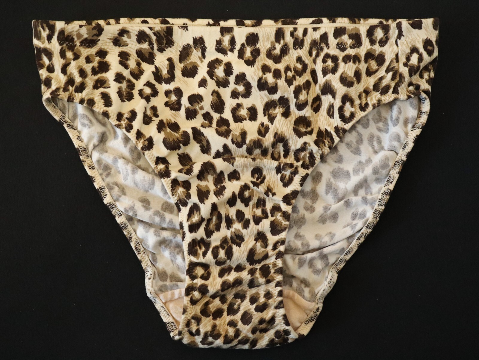 NEW Victoria’s Secret VINTAGE Y2K 90s Silky Spandex Leopard Bikini Panty MEDIUM