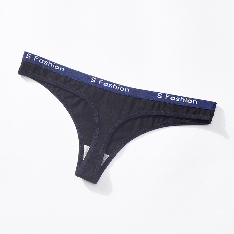4 Pack Lot Womens Sexy Panties Briefs Low Waist Cotton Thongs G string Lingeries