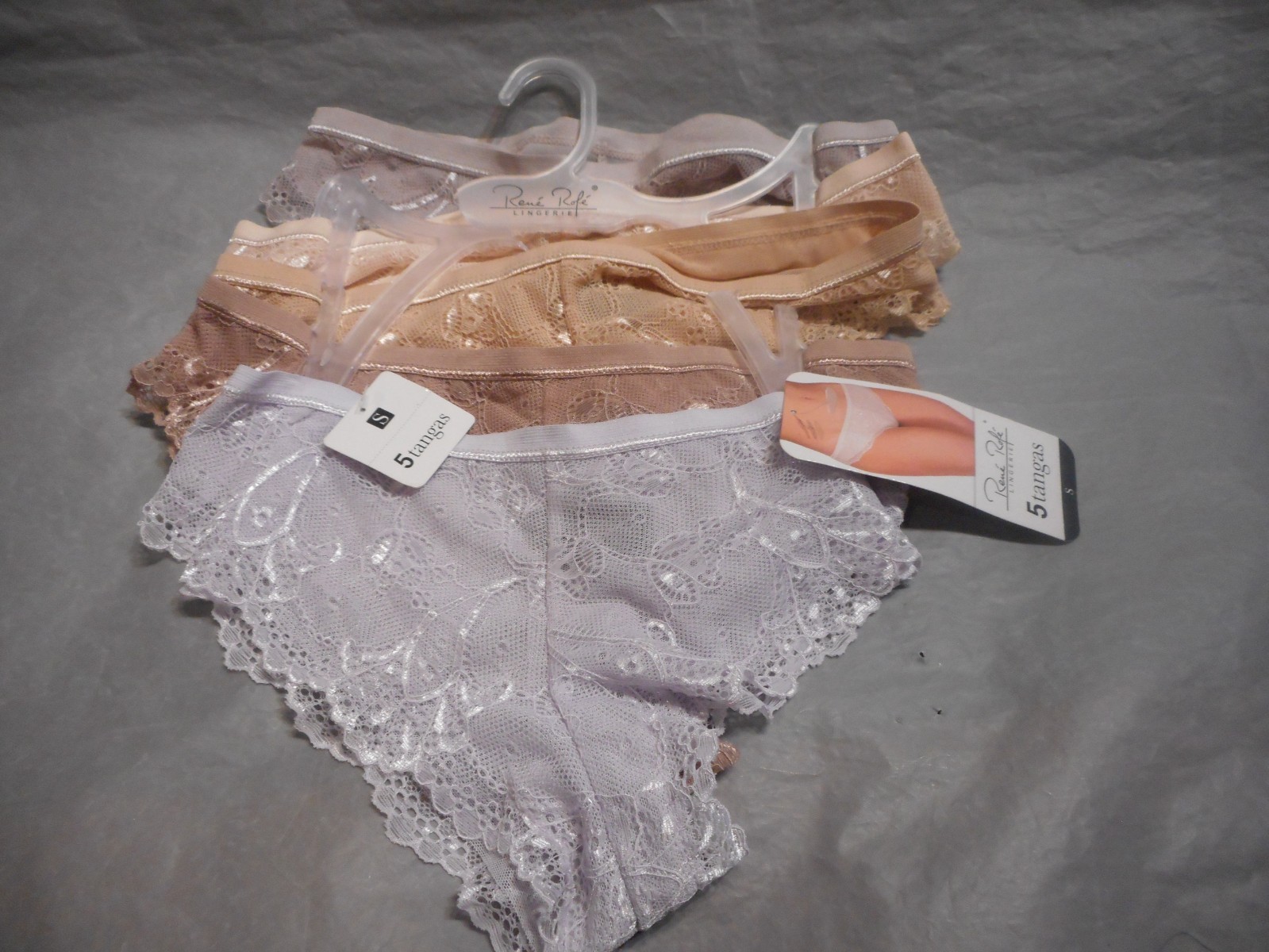 5 Pack Rene Rofe Lingerie Tangas Multicolor Size SMALL & lARGE