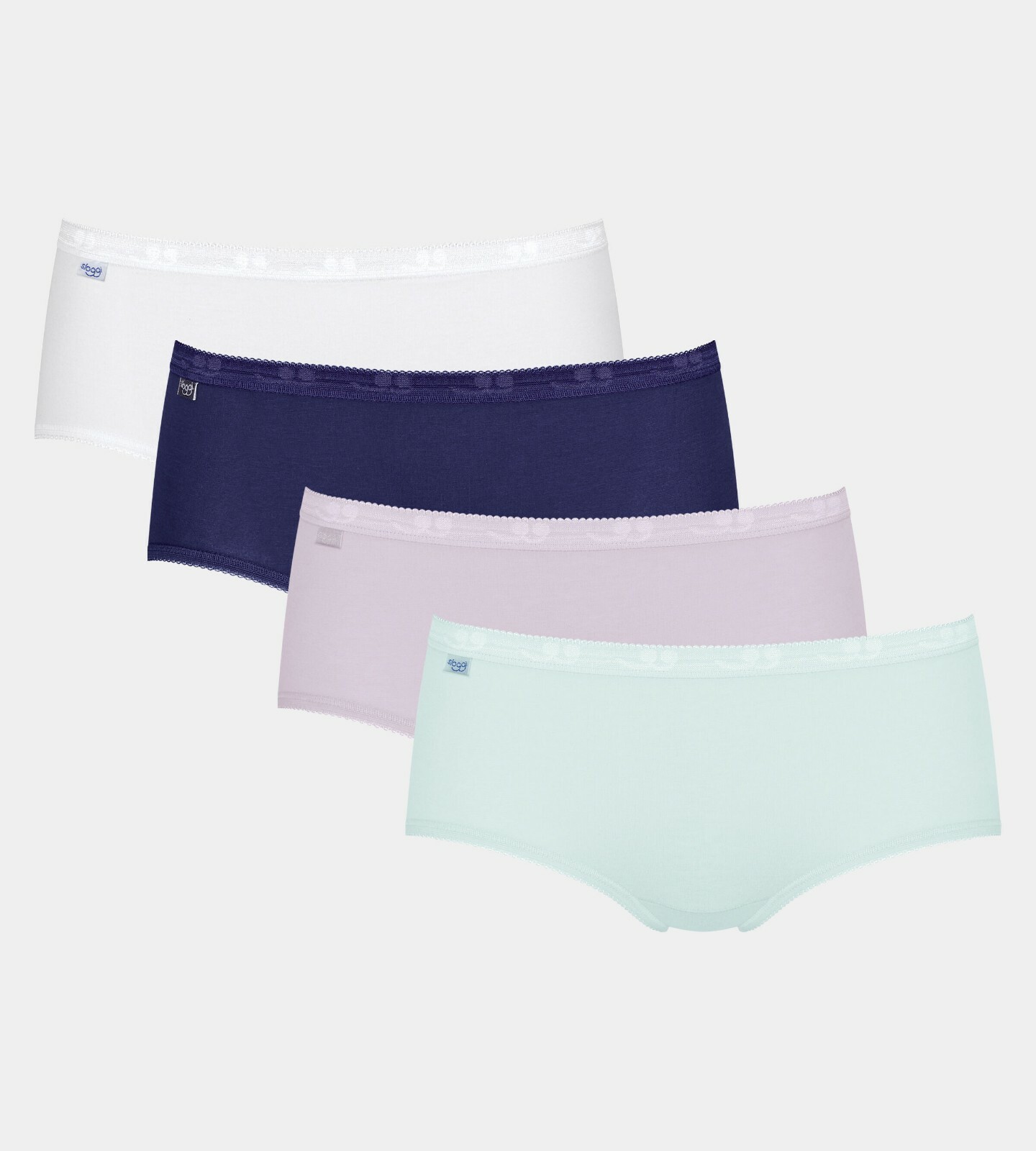 Sloggi Basic+ Midi Brief Knickers Pants 4 Pack 95% Cotton – 10071781 RRP £45.00
