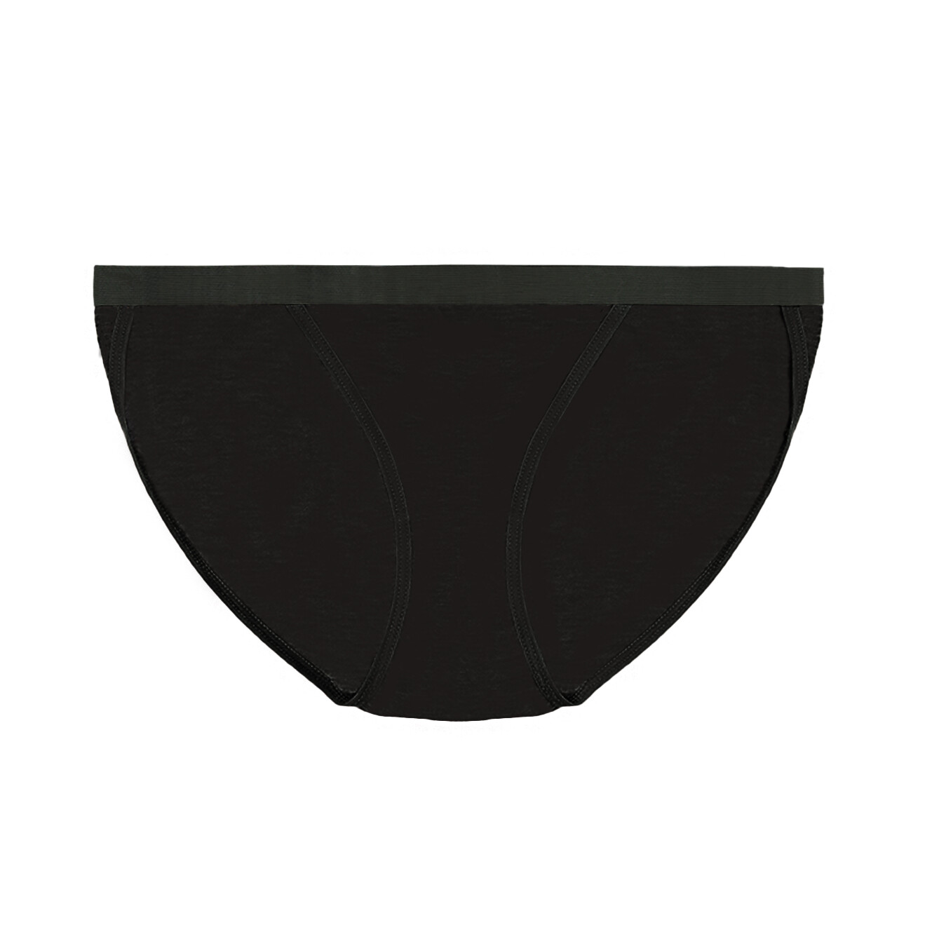 Nabtos Women Cotton Black Bikini String Underwear Cheeky Hi Cut Panties Pack 6