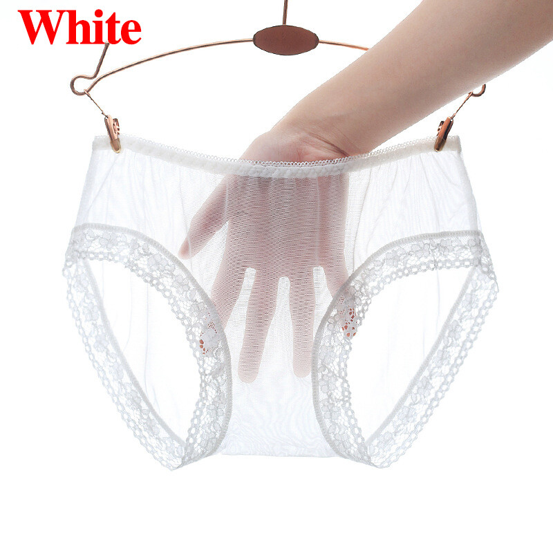 4 Pack Lot Sexy Womens See Through Lingeries Sheer Panties Full Briefs Underwear