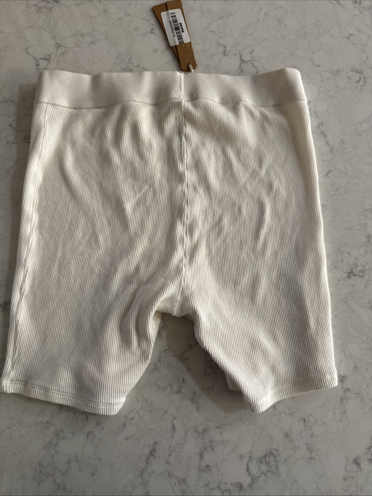 Skims Ribbed Cotton Boxer Shorts Size Small-NWT