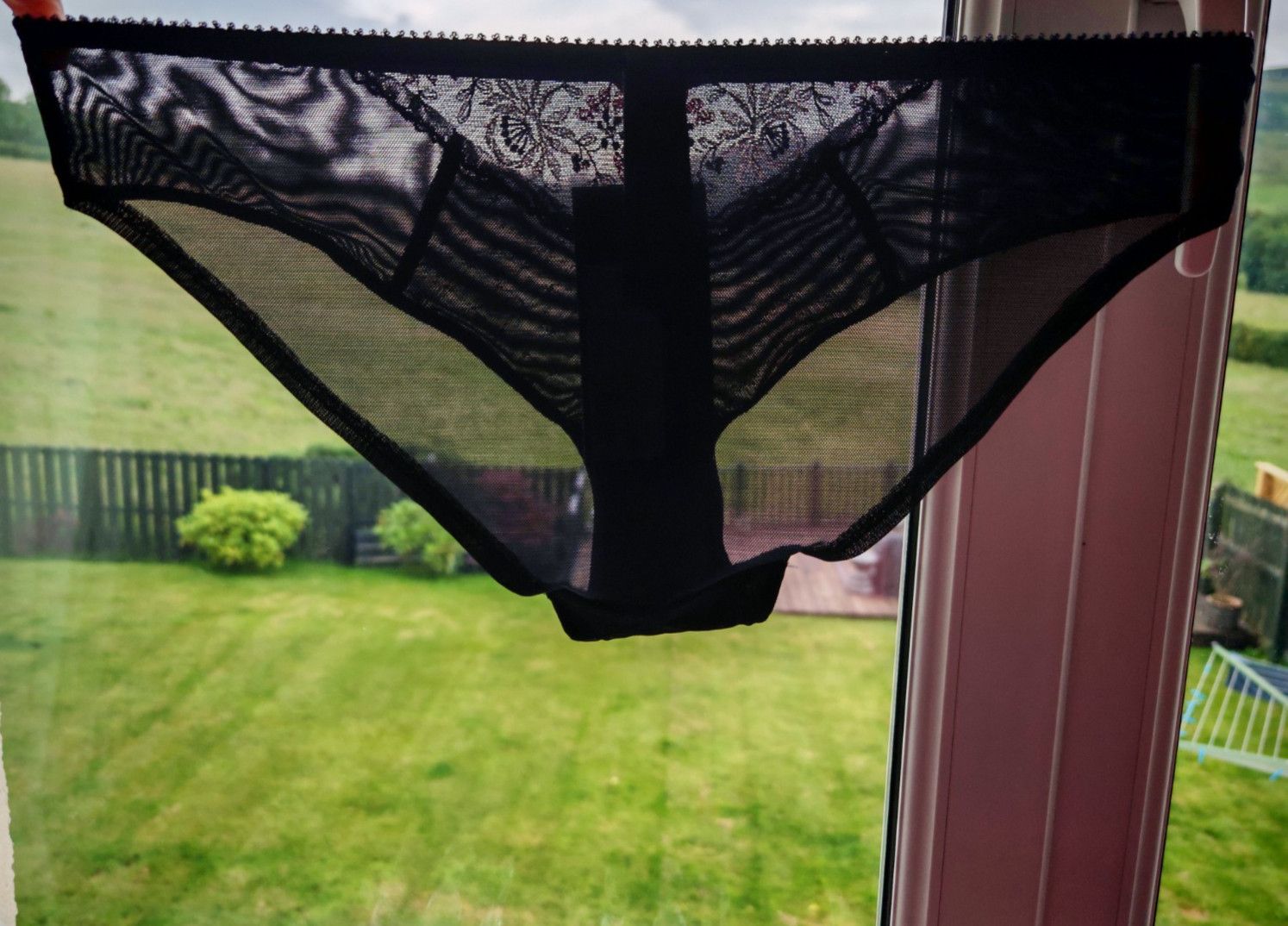 M&S Limited Black & Red Mix Brazilian Knickers Size 12