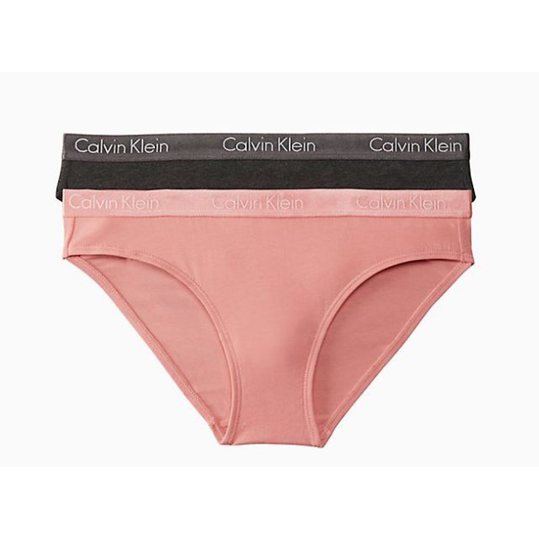 Calvin Klein Women’s Motive Cotton Multipack Bikini Panty, Charcoal
