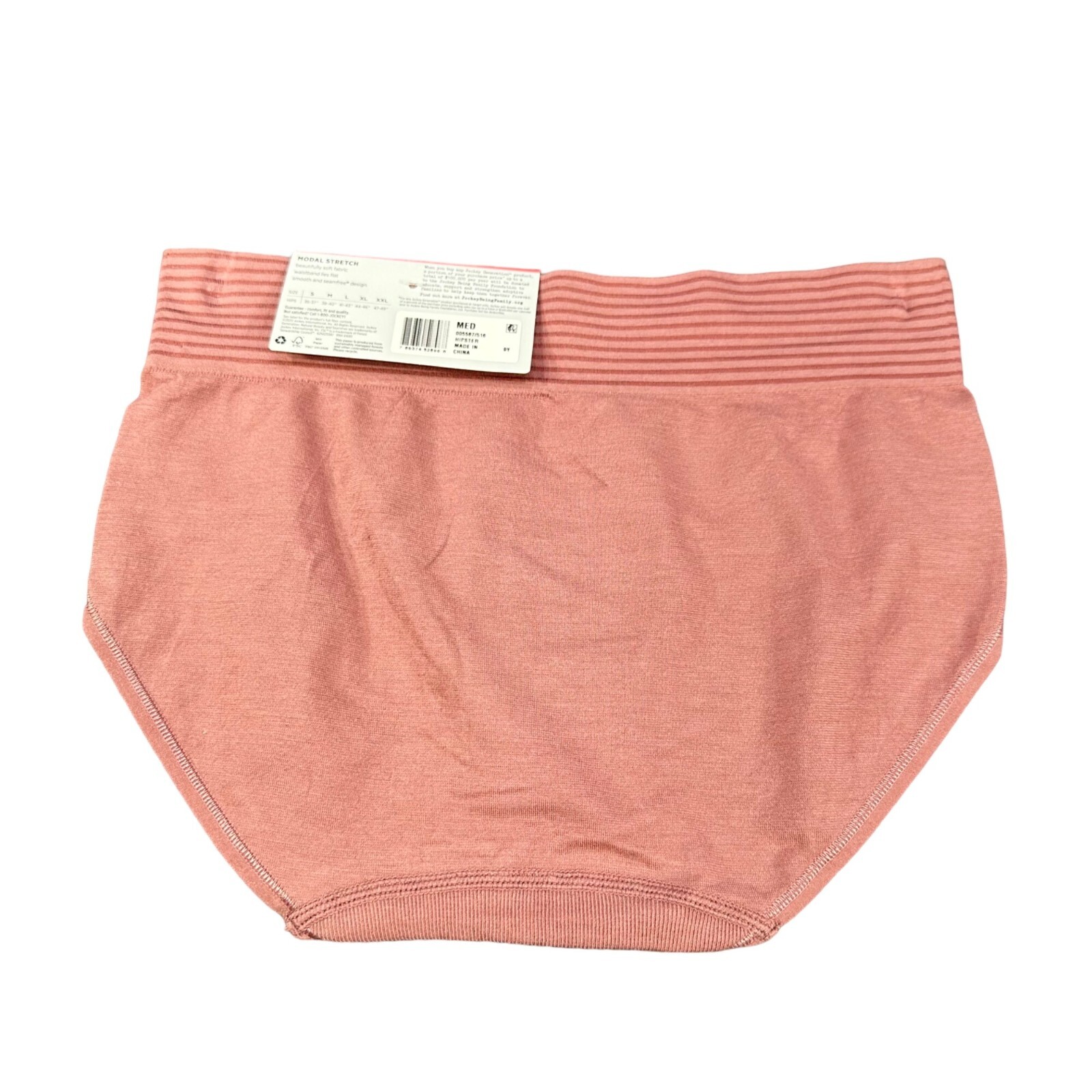 Jockey Generation Women’s Size Medium Panty Hipster Natural Beauty Pink New