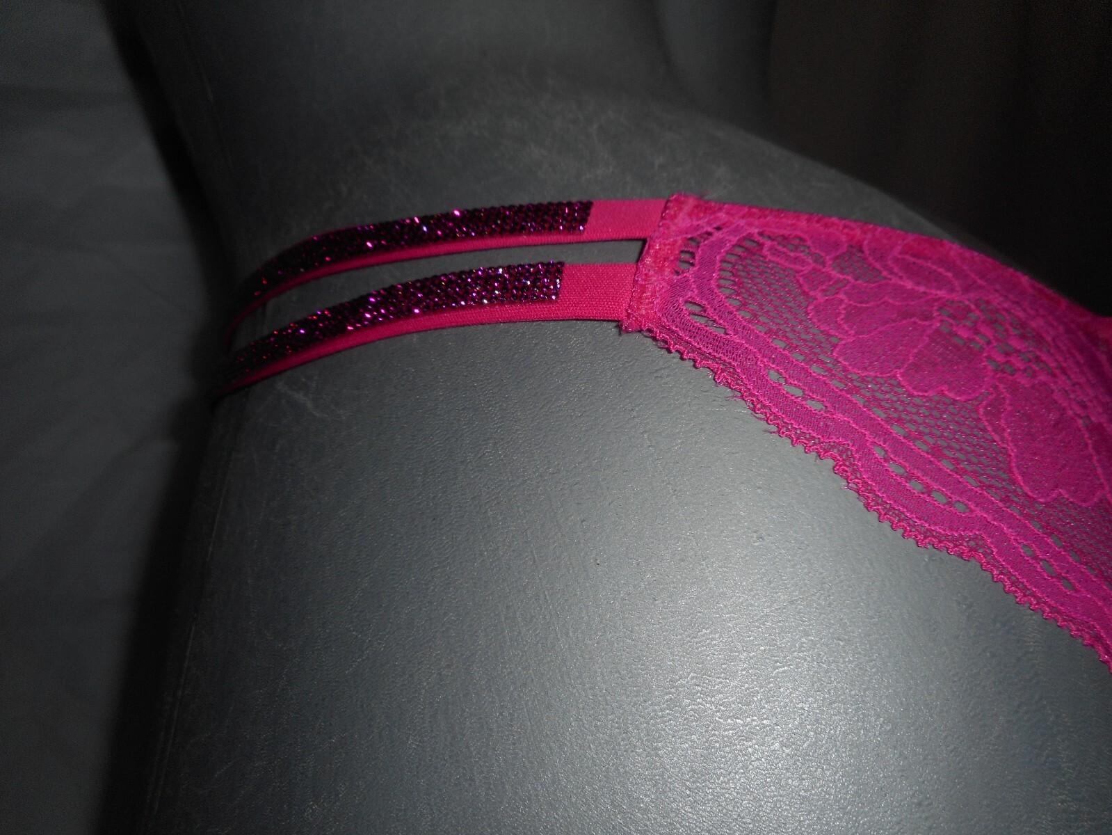 Victoria’s Secret Shine Strap Rhinestone Very Sexy Brazillian Slip Panty Xs/xp