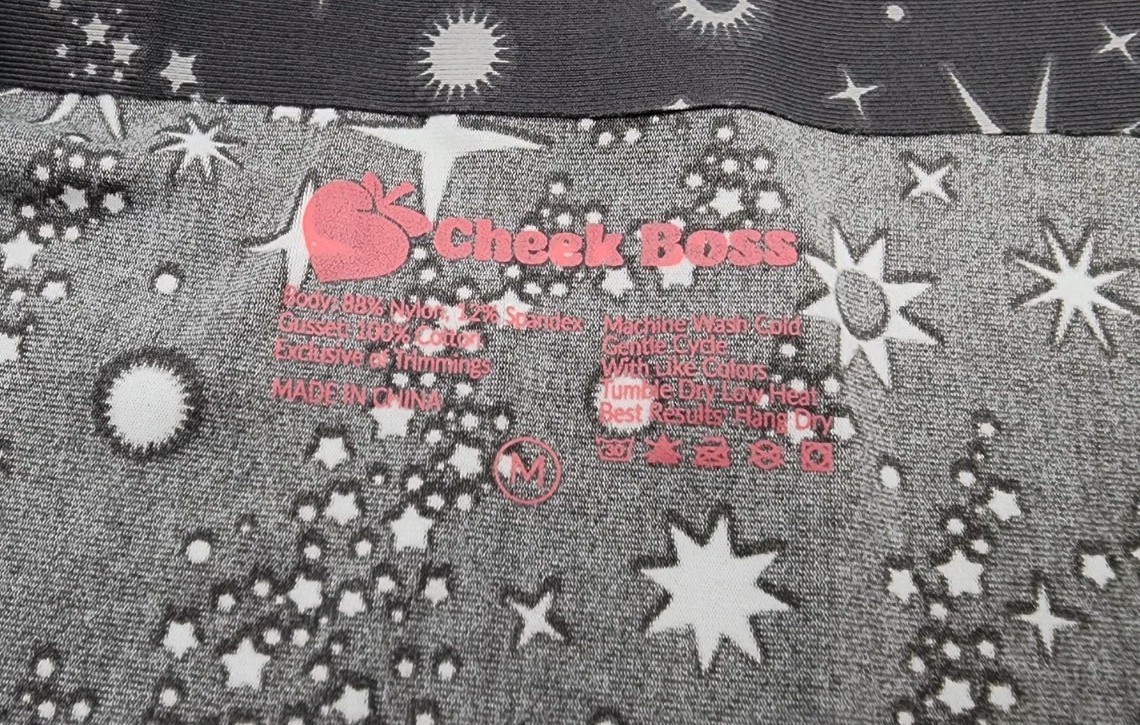 Pack Of 3 Cheek Boss Panty Womens M Space Multicolored Cheekie Underwear
