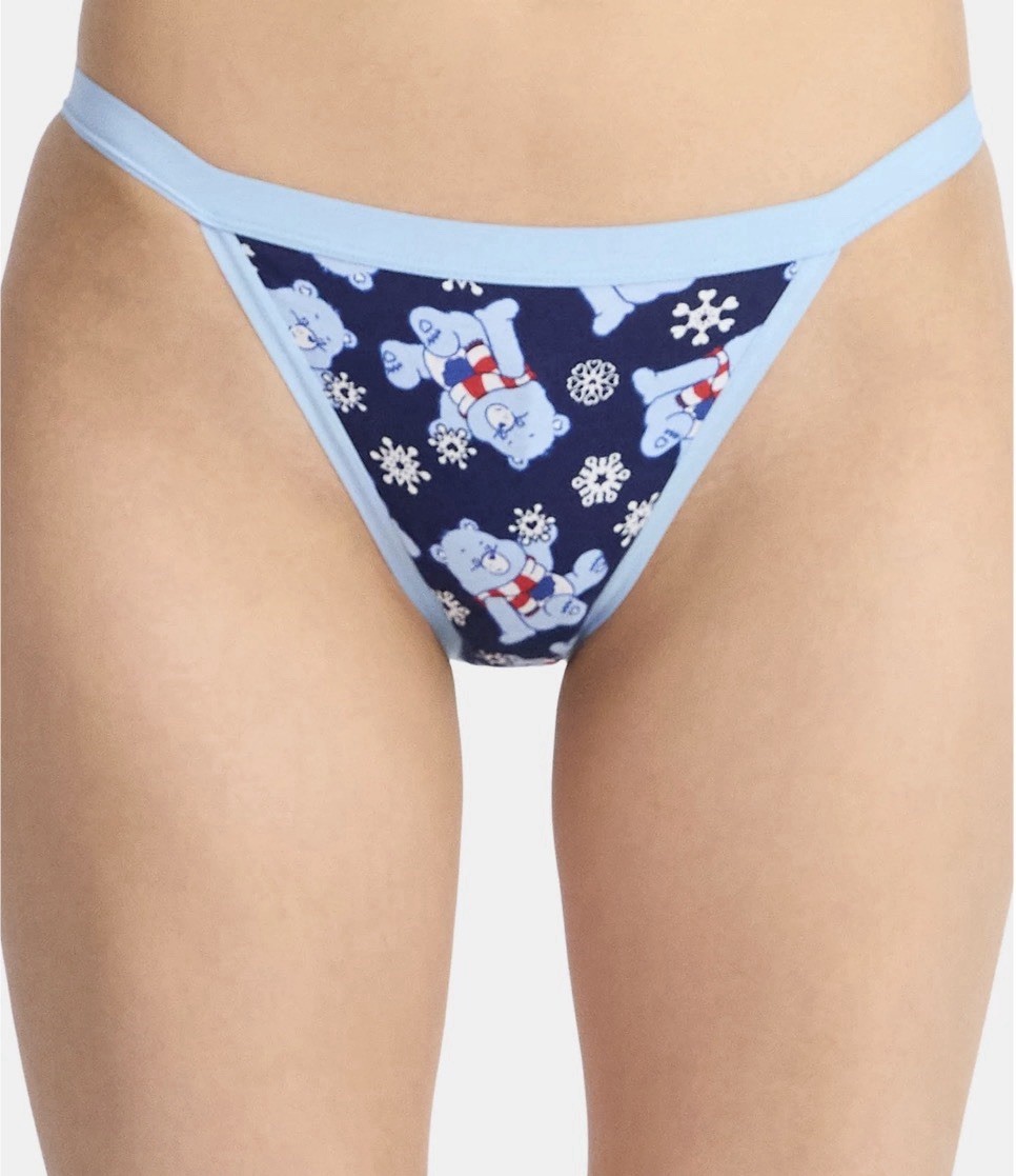 Women’s Care Bears Christmas Bikini Panties, 3-Pack, size XL (16-18)