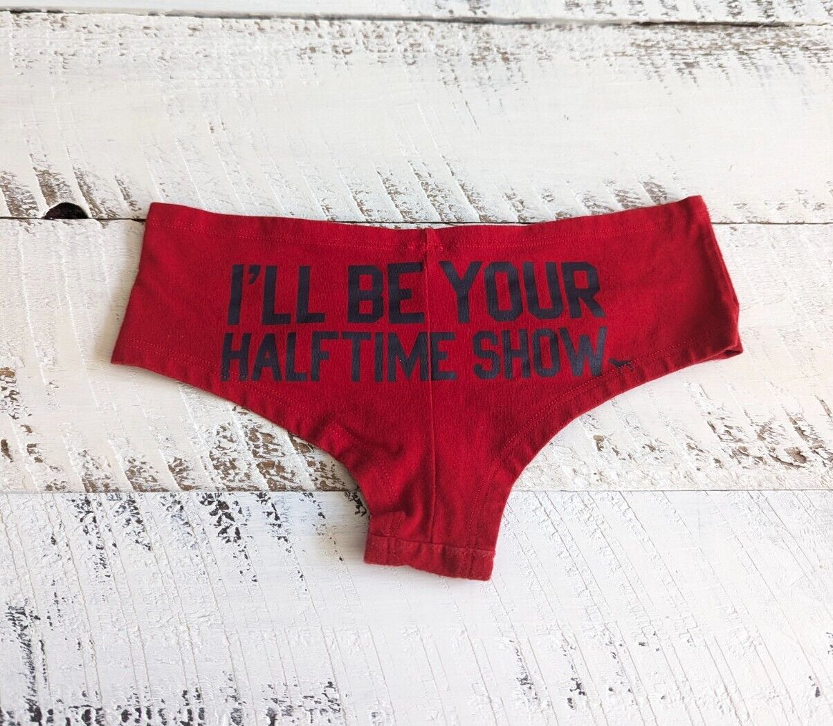 Victoria’s Secret PINK Size XS Red Houston Texans Halftime Show Ruched Hipster