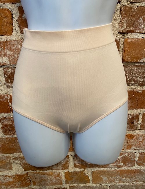 Breezies Buff Pink Seamless Shaping Brief Panty New