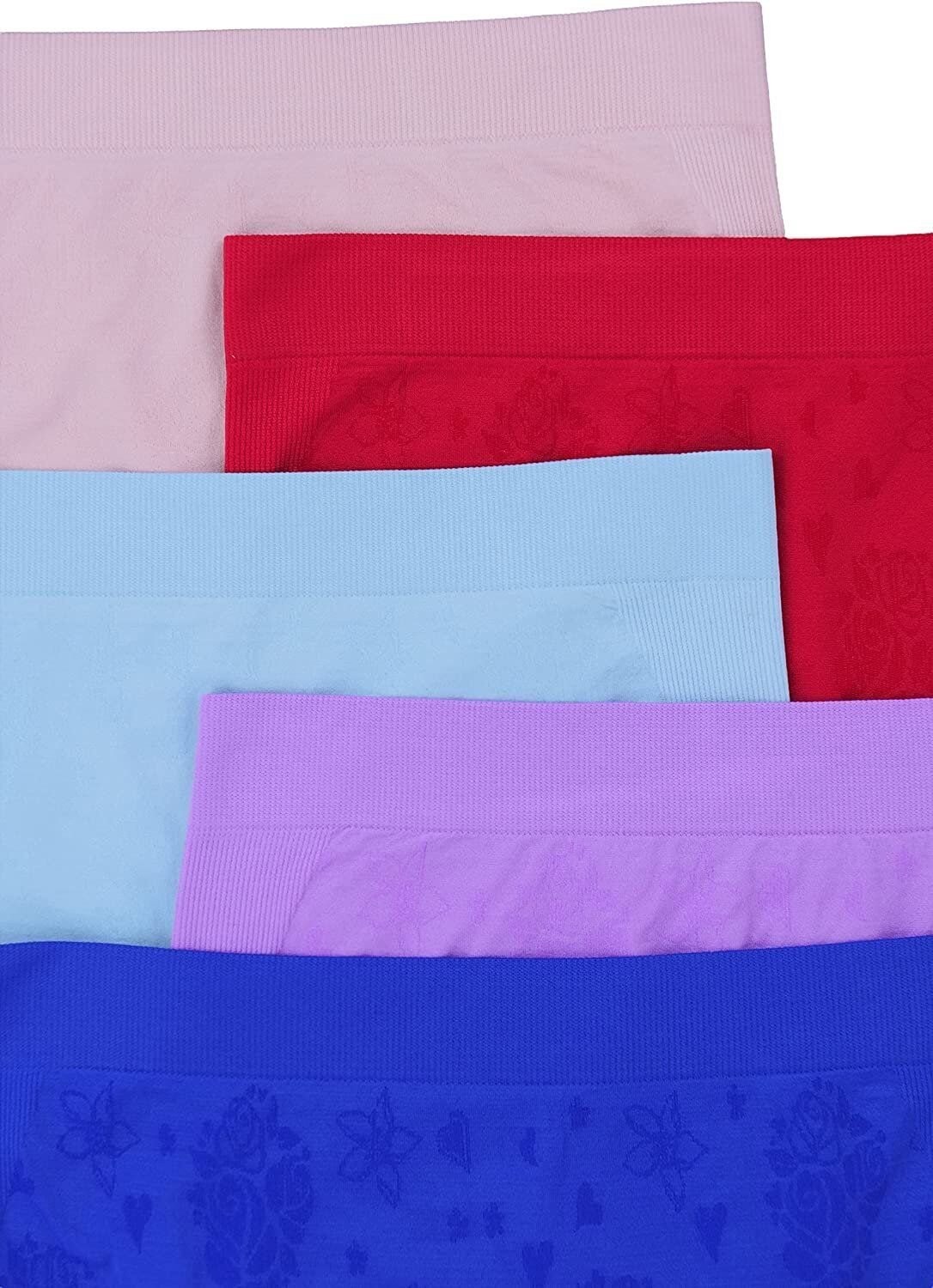 ToBeInStyle Women’s Pack of 6 Control Shaping Cheeky Seamless Boyshort Underwear