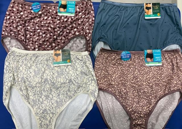 4 Pairs Vanity Fair Illumination BRIEF 13109 Mixed PRINTS 6 7 8 9 10