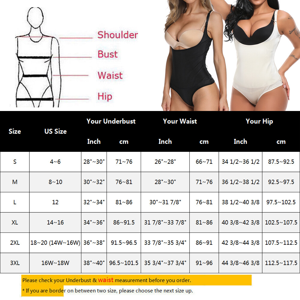 Women Latex Seamless Tummy Control Bodysuit Shapewear Thong Body Shaper Corset