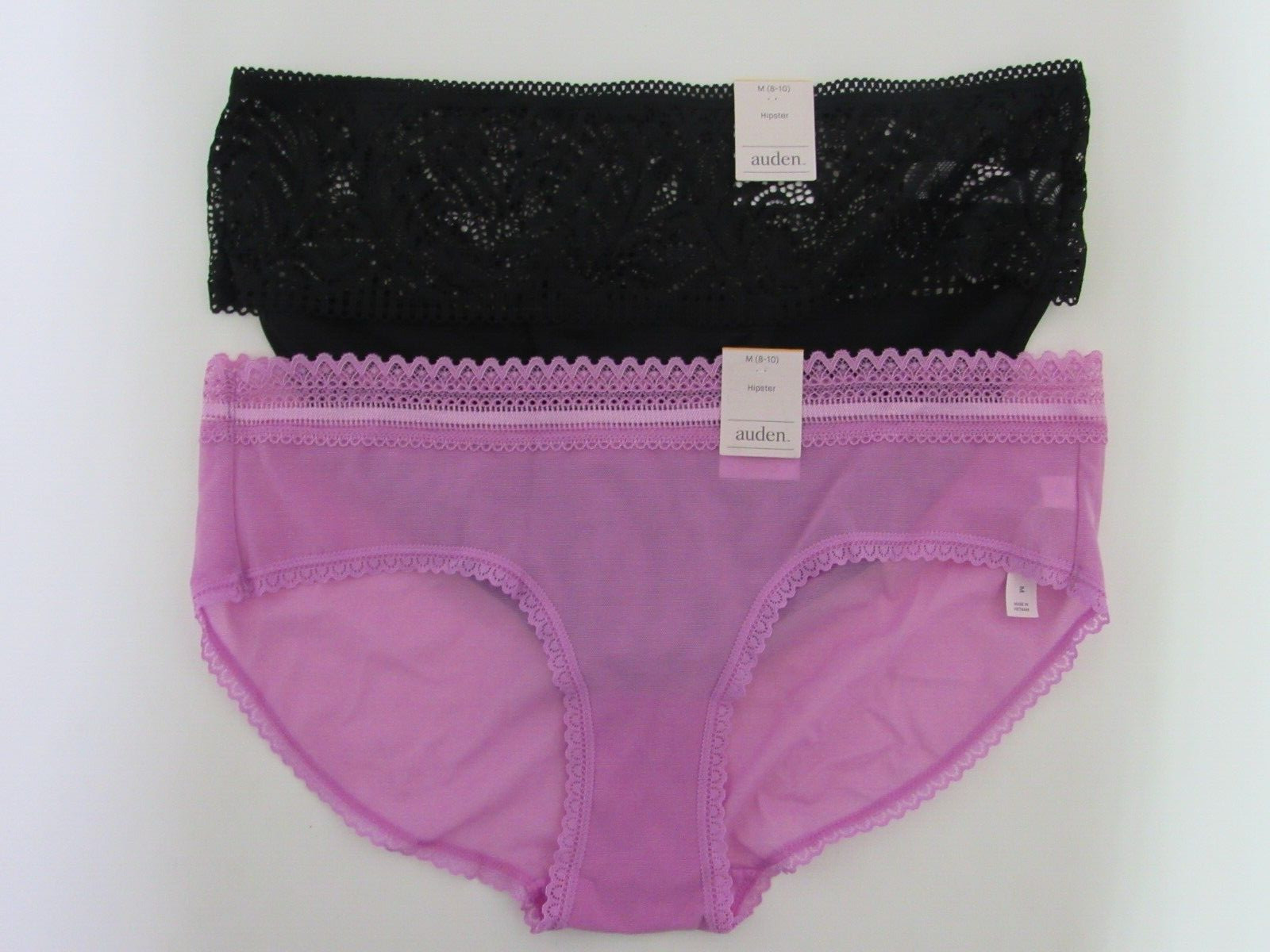 Women’s Variety Hipster 2 Pack Panties Auden Size Medium 8-10
