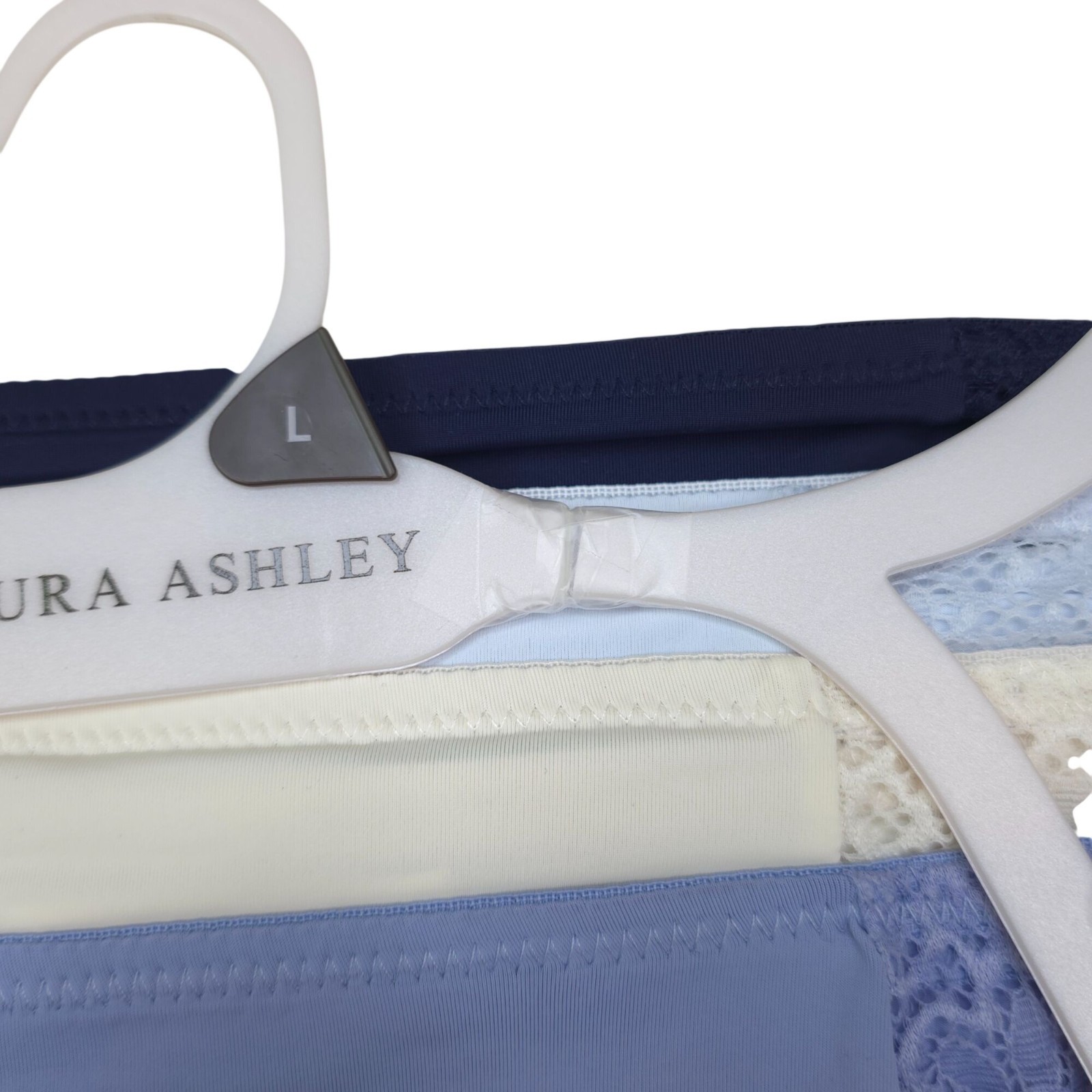 Laura Ashley Womens L 5-Pack Lace & Floral Bikini Panties Assorted Colors